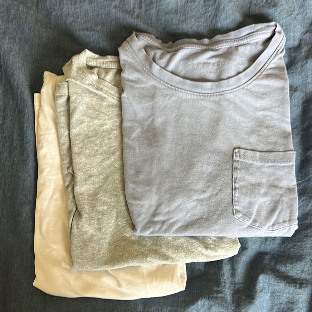 Set of Three Neutral T-Shirts